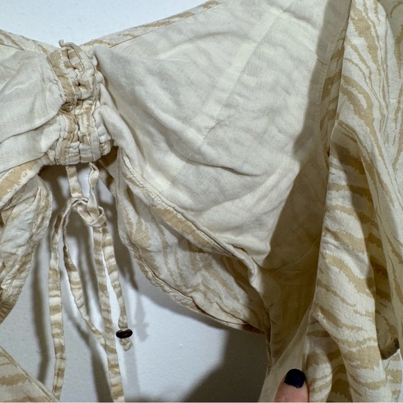 Revolve Tularosa Crop Top Sz Small Sara Top In Gianni Zebra Festival Boho - Picture 6 of 8